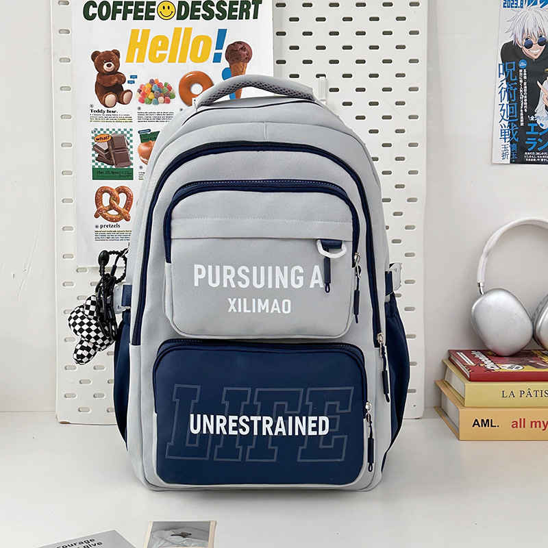 Mochila escolar de alto valor, gran capacidad, ligera y versátil para estudiantes de escuela primaria, quinto y sexto grado, mochila para estudiantes de secundaria y preparatoria