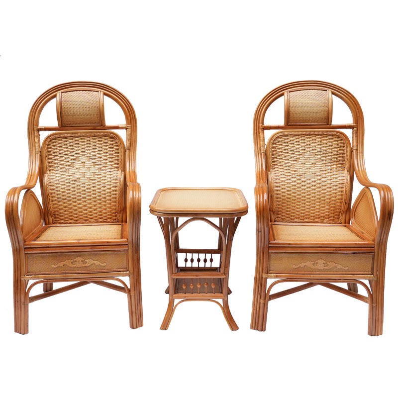 오렌지 2 + 고급 직사각형 티 테이블