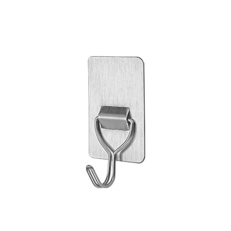 Stainless Steel Adhesive Hooks for Hanging Clothes, Wall-Mounted Without Drilling, Sticky Hooks for Behind Doors, Nail-Free Home Storage Stainless Steel Adhesive Hooks for Hanging Clothes, Wall-Mounted Without Drilling, Sticky Hooks for Behind Doors, Nail-Free Home Storage