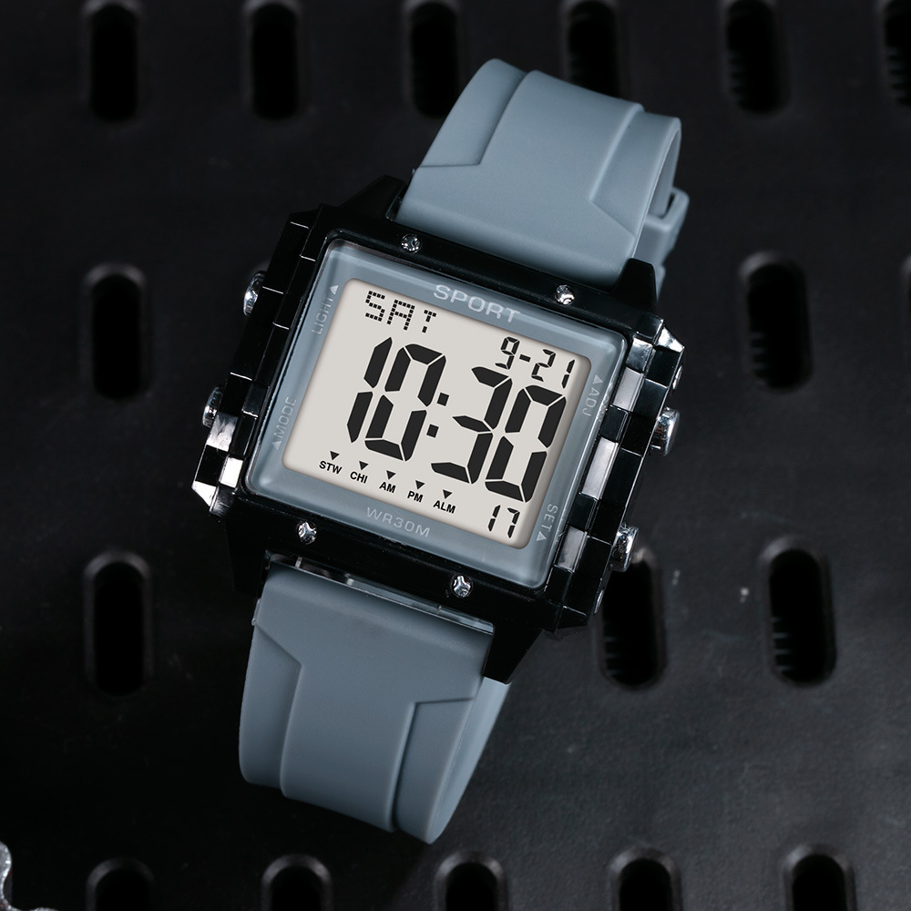 Reloj electrónico de moda para estudiantes adolescentes al aire libre multifuncional alarma de alarma