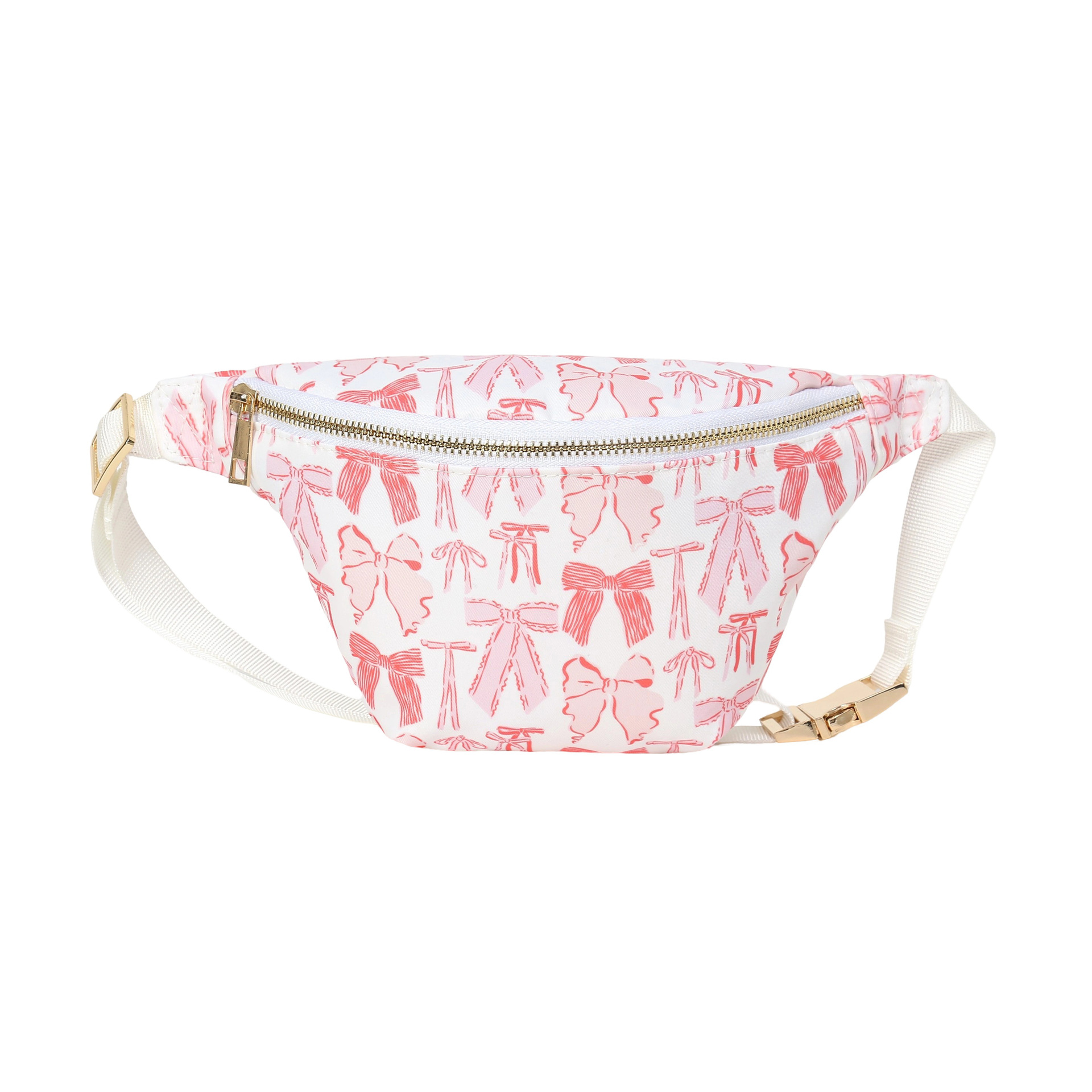 어둡고 밝은 리본 허리 가방