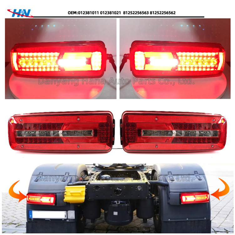 Luz trasera LED TGX TGS Luz de freno de camión alemán MAN 81252256563 81252256562