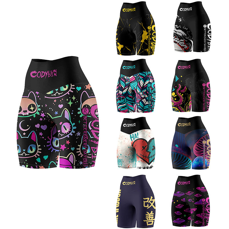 Sports Women's Printed Shorts Quick-Drying Breathable Lightweight Women's Running Sports Fitness Yoga