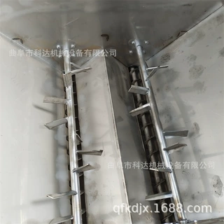 304不锈钢材质双螺旋麻籽螺旋喂料机XWZF 叶片上面带锯齿螺旋给料