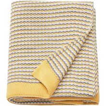 北欧针织休闲毛毯办公室午睡床尾毯子盖毯黄色空调毯编织披肩沙发