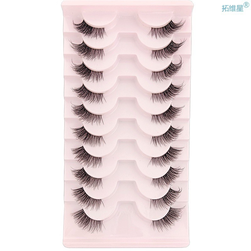 New 10pairs Mink Eyelashes Clear Band Ey...