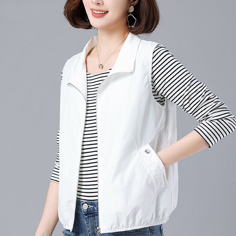 Y Ji [with Breathable Net] Middle-aged Mother's Clothing Spring and Summer Short Vest Women's Casual Style Waistcoat Outer Vest