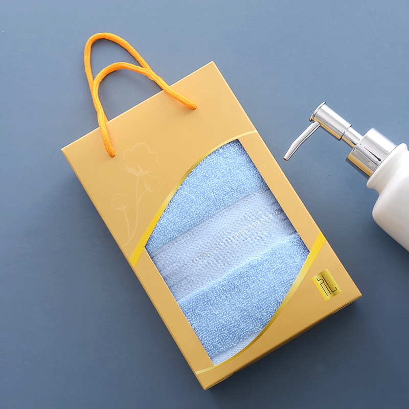 황금 선물 단일 상자 + 밝은 실크 블루