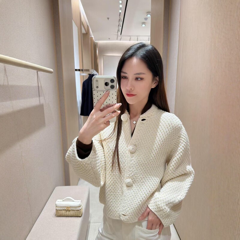 Nanyou high-end women's fashion new tweed short jacket, women's knitted cardigan, stylish and versatile early spring top Nanyou high-end women's fashion new tweed short jacket, women's knitted cardigan, stylish and versatile early spring top