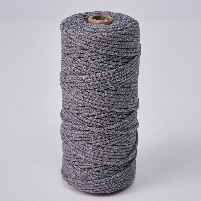 Cuerda de algodón con núcleo de 3mm, ropa de bricolaje, decoración de textiles para el hogar, cordón de algodón, cuerda tejida, tapicería de color, cuerda de algodón con corazón