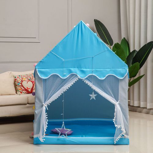 New Pink and Gray House Children's Indoor Tent Game House for Boys and Girls Castle Villa Role-Playing Toy Wholesale