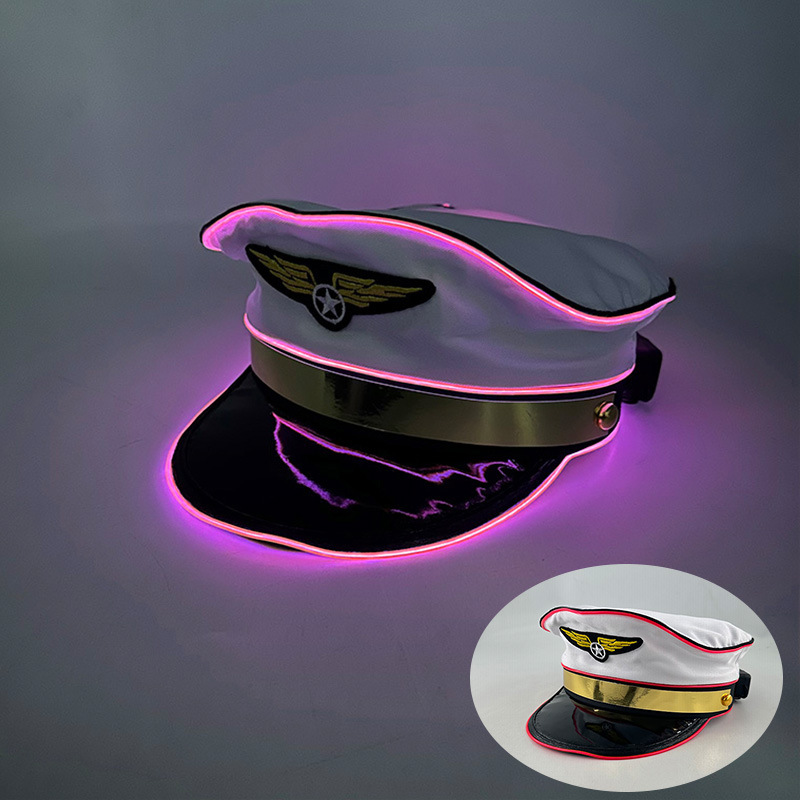 Sombrero de Vaquero LED para Fiestas de Algodón para Eventos y Escenario