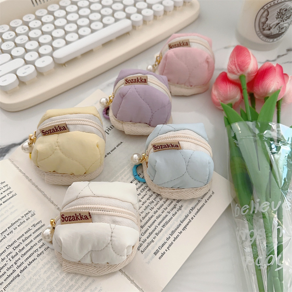 31221 Cute Cartoon New Style Earphone Protective Case, Quilted Soft Case, Suitable for AirPods, Protective Case/Earphone Bag