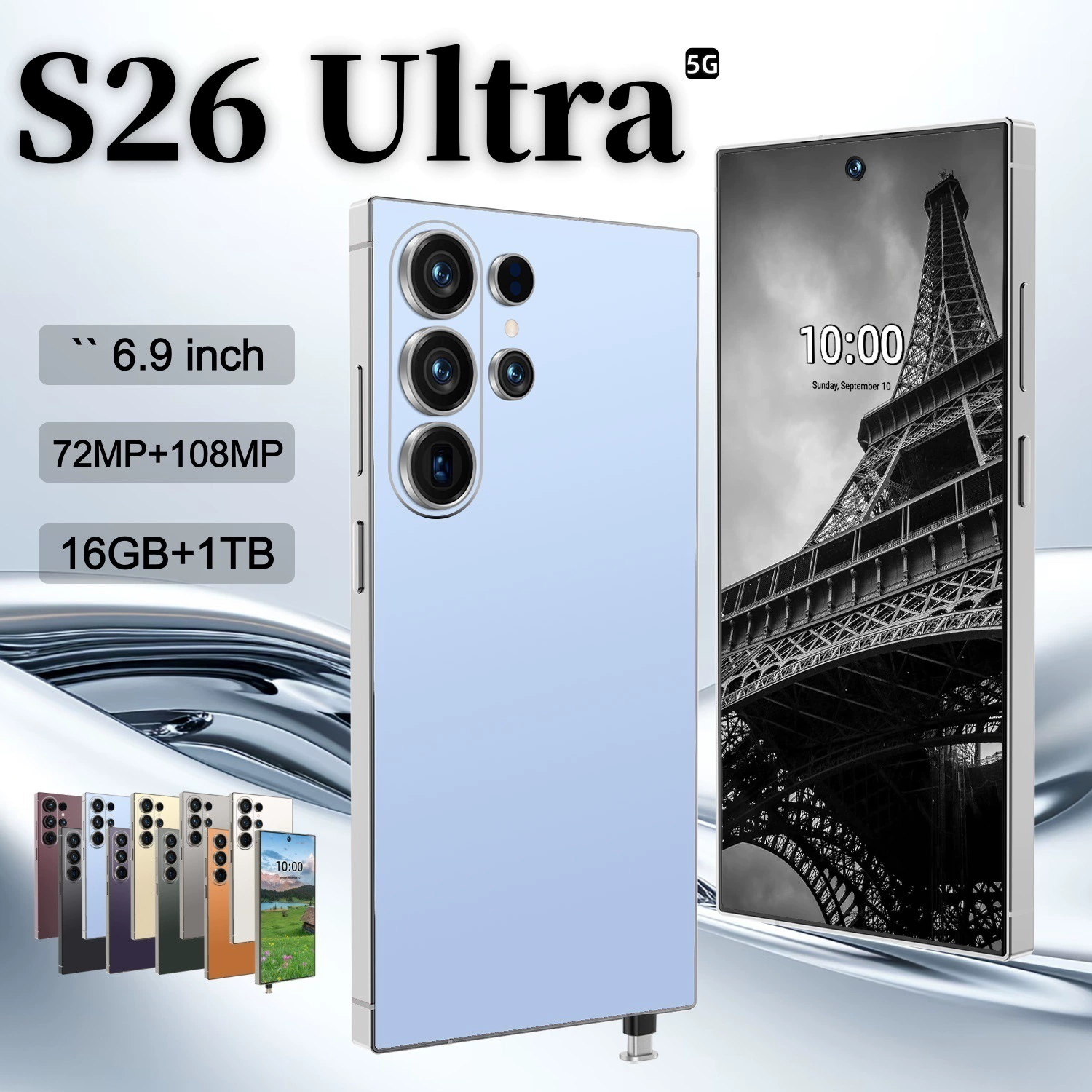 Смартфон Cugo S26 Ultra, встроенная ручка, 4G восьмиядерный, 4+64 ГБ, 7,3-дюймовый экран