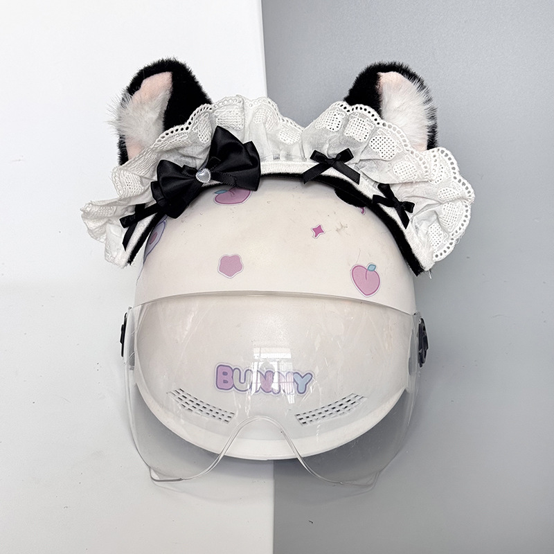 Motorcycle Helmet Decoration Cat Ears Melody Culomi Helmet Decoration Quick Release Ears Sexy Cat Ear Accessories Stickers