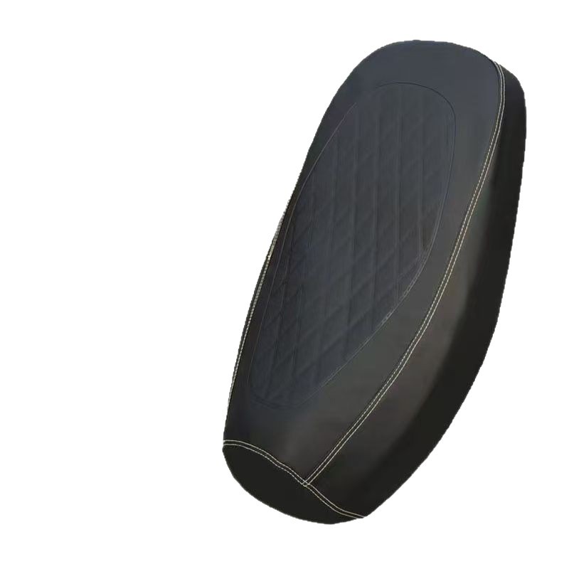 Cubierta de asiento de automóvil eléctrico, cubierta de asiento de motocicleta, cubierta de asiento impermeable, protección solar, cubierta de asiento de Amadi, cuero grueso, impresión de acero, doble aguja