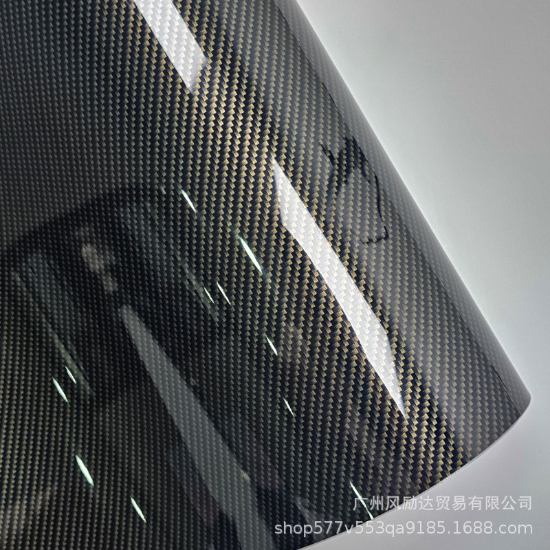 PET 고광택 카본 골드