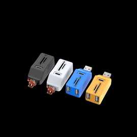 USB-TypeC扩展器+SD-TF手机OTG读卡器6合1功能集线hub高速传输