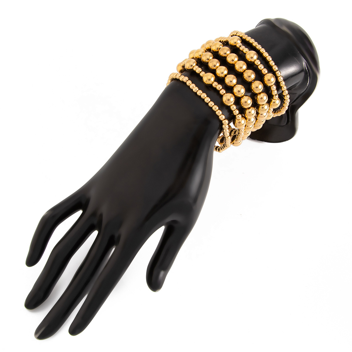 25g Weight Alloy, Copper Pendant Material Bracelets Classification CCB Chain Material Beaded Chain Chain Type 1 Set Quantity Street Occasion CCB, Alloy, Copper Material Heart Shape Pattern Women's Gender Exaggerated, Streetwear Style Exaggerated Streetwear Heart Shape CCB Alloy Copper Beaded Chain Beaded Bracelets Wholesale 19