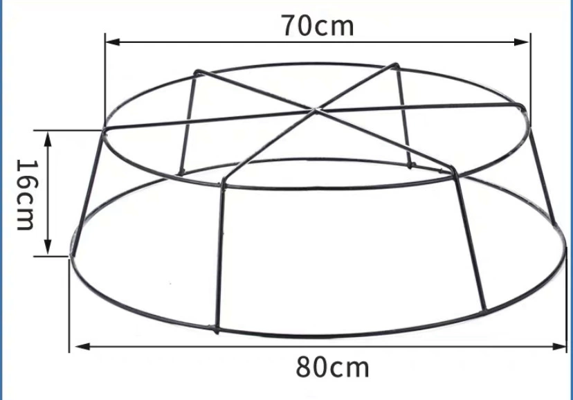 D80 пластиковая железная рама Микропористая плита для аэрации железная рама для аквакультуры пластина