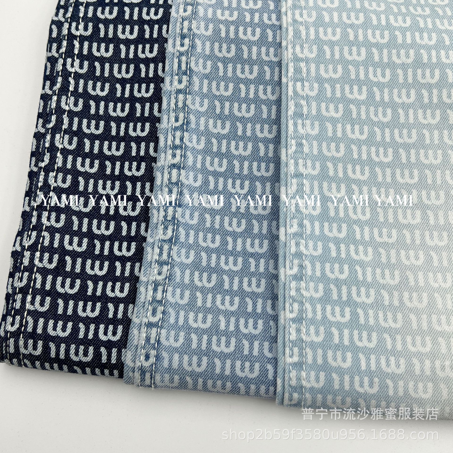 Fábrica de mezclilla al por mayor 16 Denim sarga no elástico Denim completo impreso Inglés tela de mezclilla impresa image 2