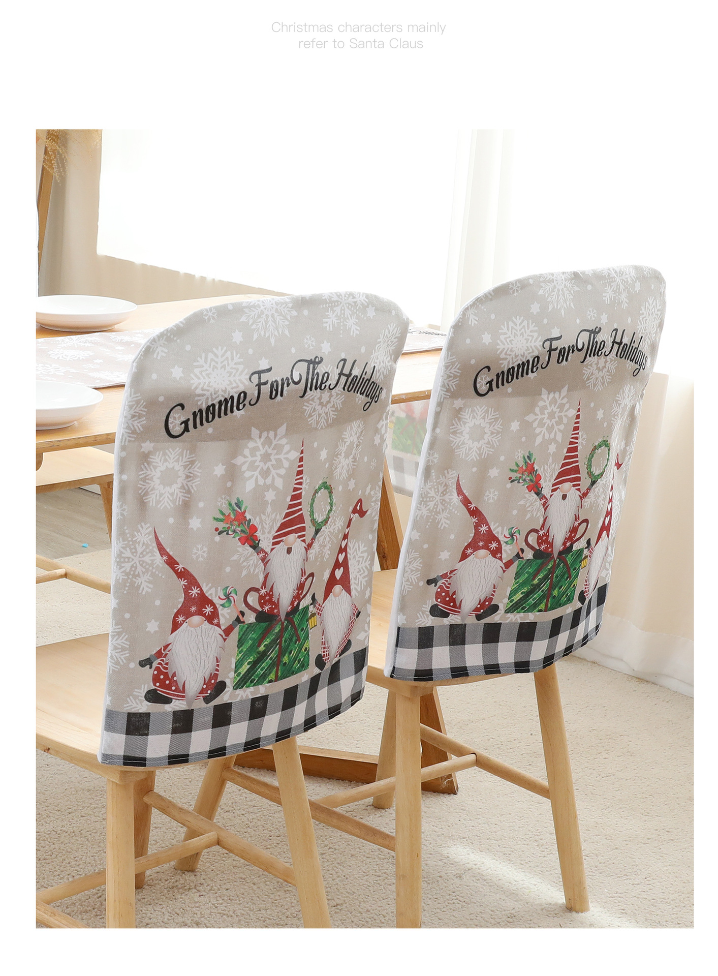 Christmas Rudolf Cloth Party Chair Cover display picture 1