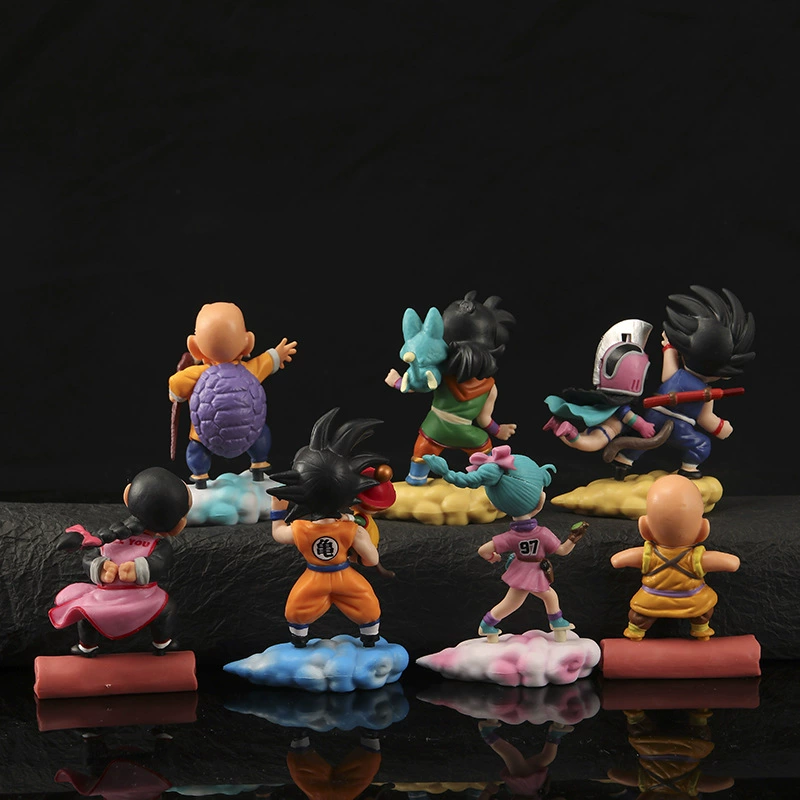 7 фигурок Dragon Ball, мультфильм, Король обезьян, Черепаха, Фея, Персик, Белый, Маленькая кукла Лин Бума, Игрушечные украшения