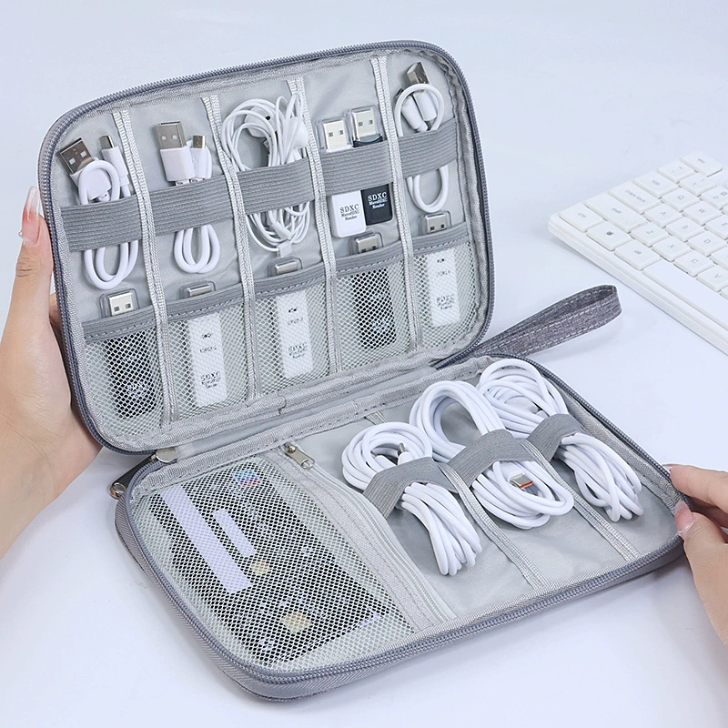 Organizer bag for traveling charging, storage box, universal USB flash drive