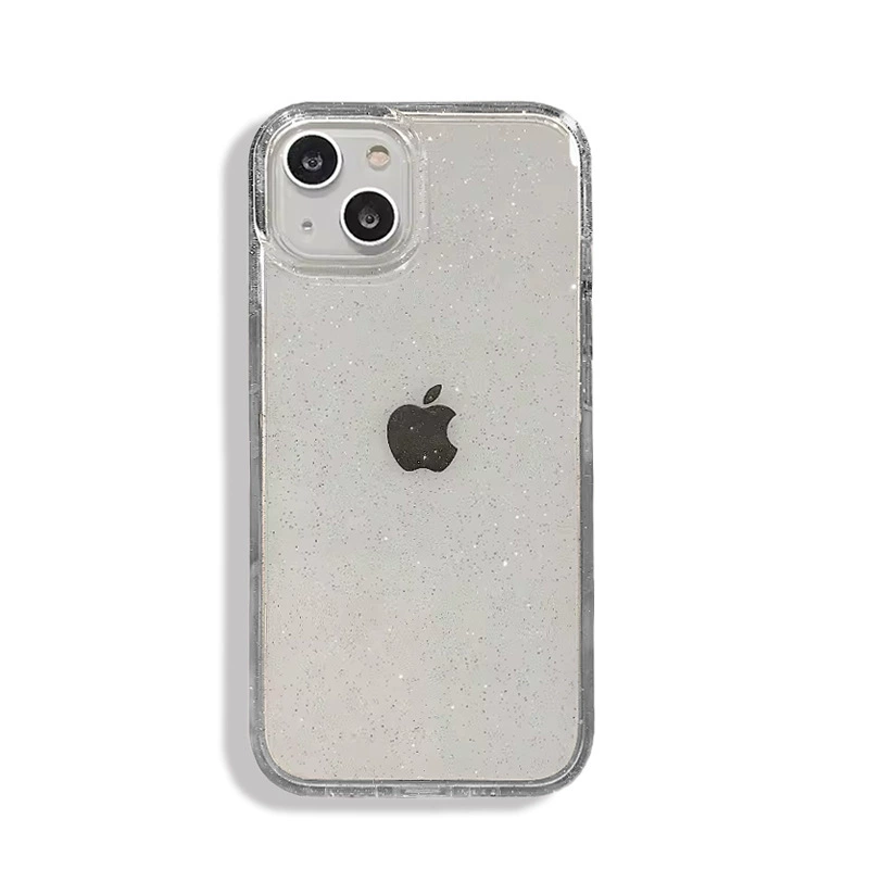 Чехол для телефона совместим с iPhone (несколько моделей), 1.5 мм отверстия со стразами, прозрачная защитная капля