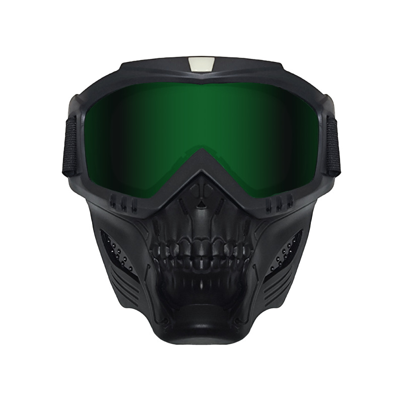 Máscara de Gafas Tácticas Integradas de TPU, Anti-viento y Antipolvo para Motociclismo