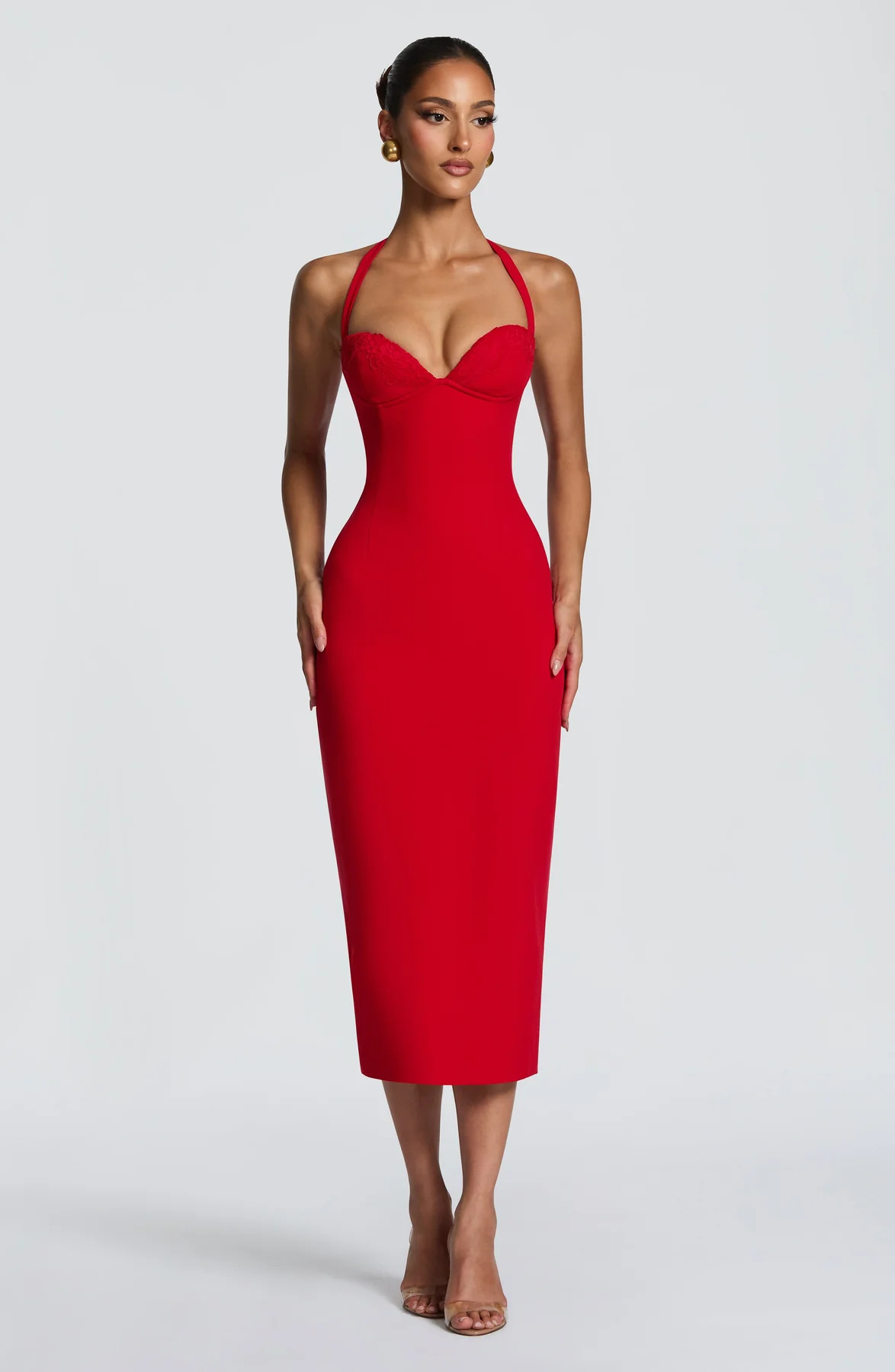 Women's Sexy Backless Halter Belted Bodycon Maxi Dress – Slim Fit Elegant Party Gown_ecoleips.com