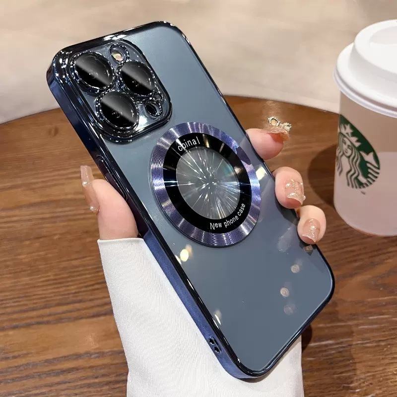 iphone16PROMAX フラッシュマジック虫眼鏡電気メッキ 17 携帯電話ケース CD パターン Apple 磁気吸引 6E ソフトシェル 15 に適しています|undefined