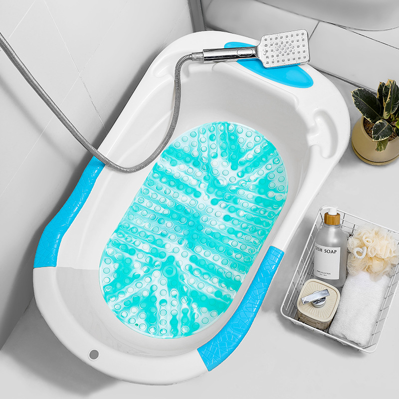 녹색 및 흰색(식품 등급 실리콘) 버블