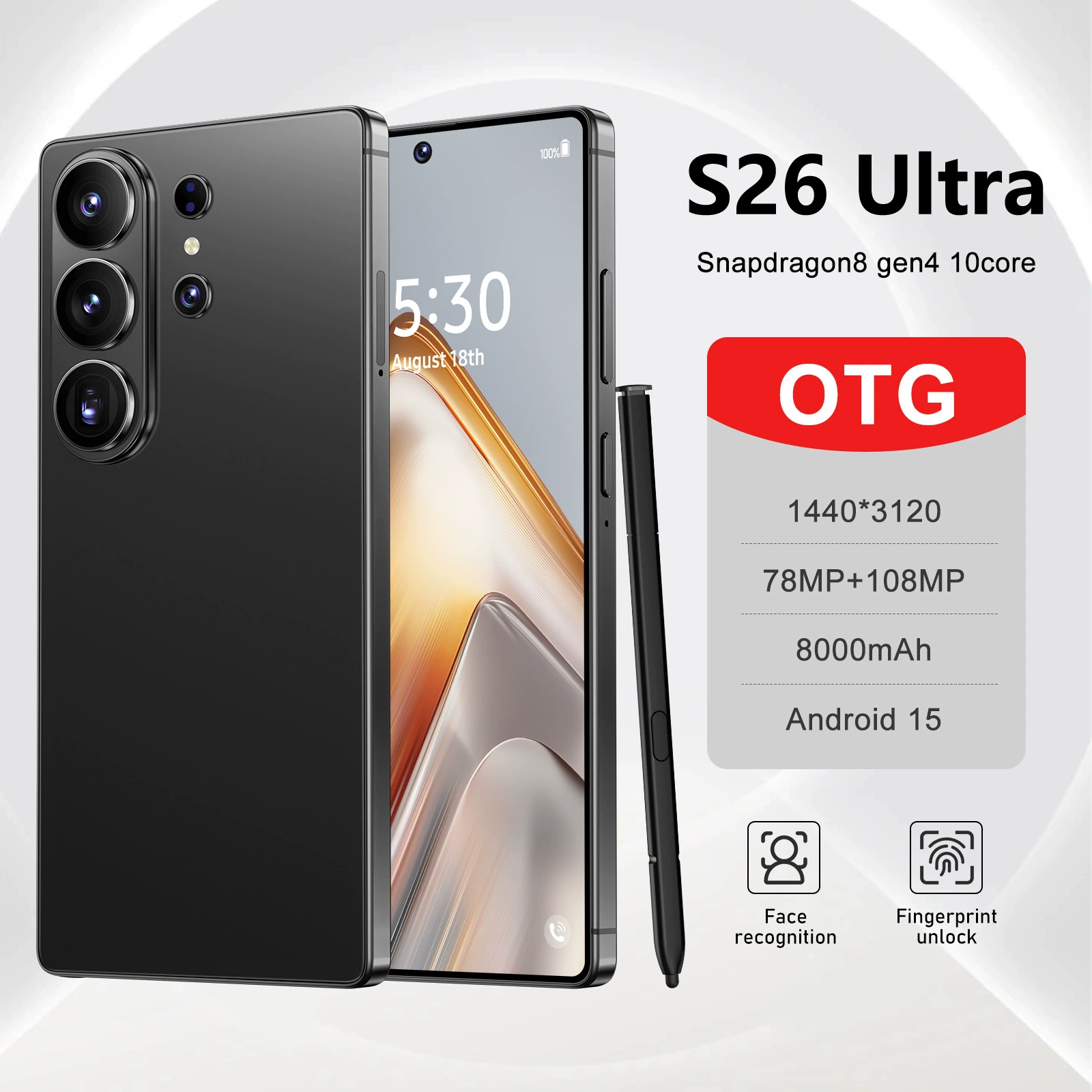 Смартфон Elite S25, 256G, 4G, широкоформатный экран 3″