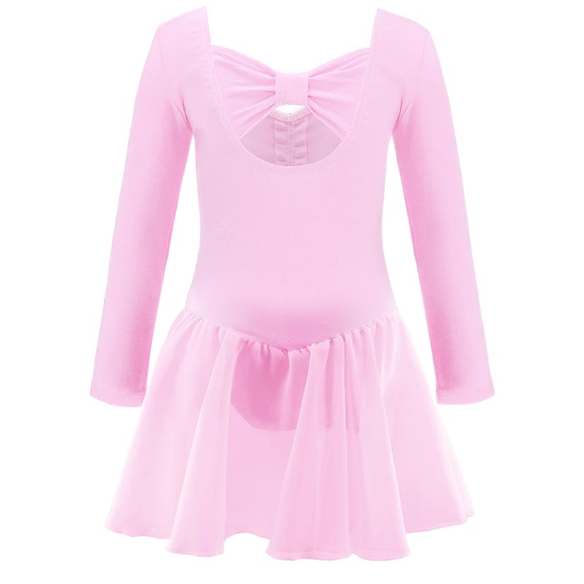 Ropa de baile para niños ropa de práctica de manga larga para niñas falda de Ballet para Niñas Ropa en forma de arco ropa de clasificación de baile chino