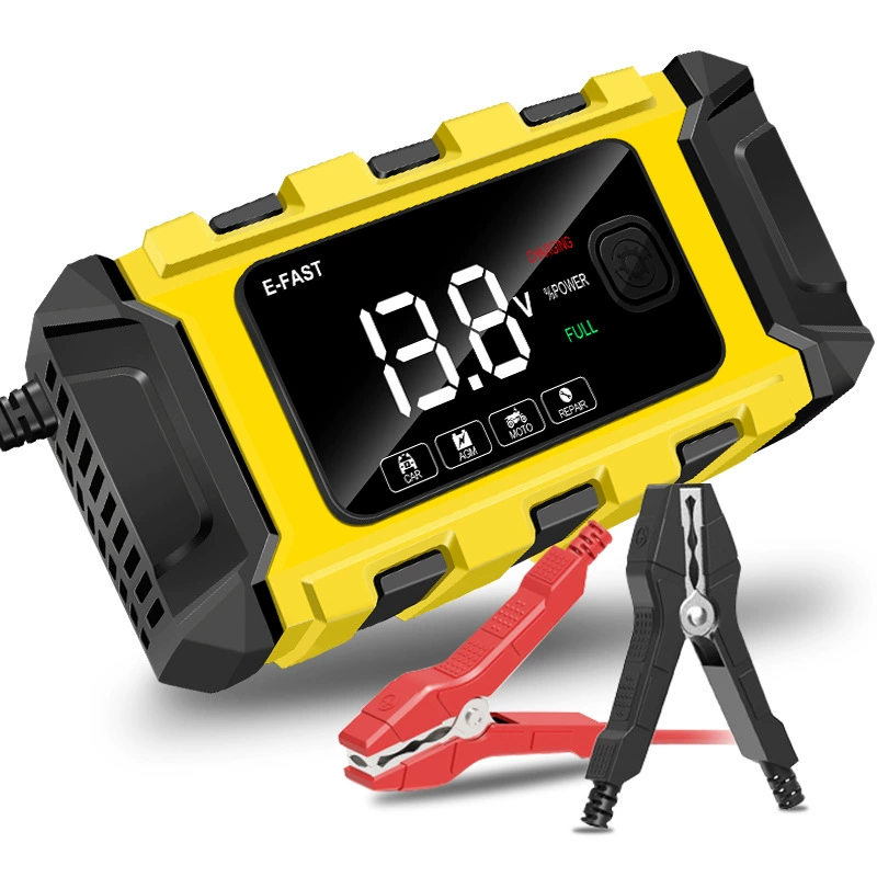 E-FAST большой экран 12V6A Автомобиль Мотоцикл зарядное устройство