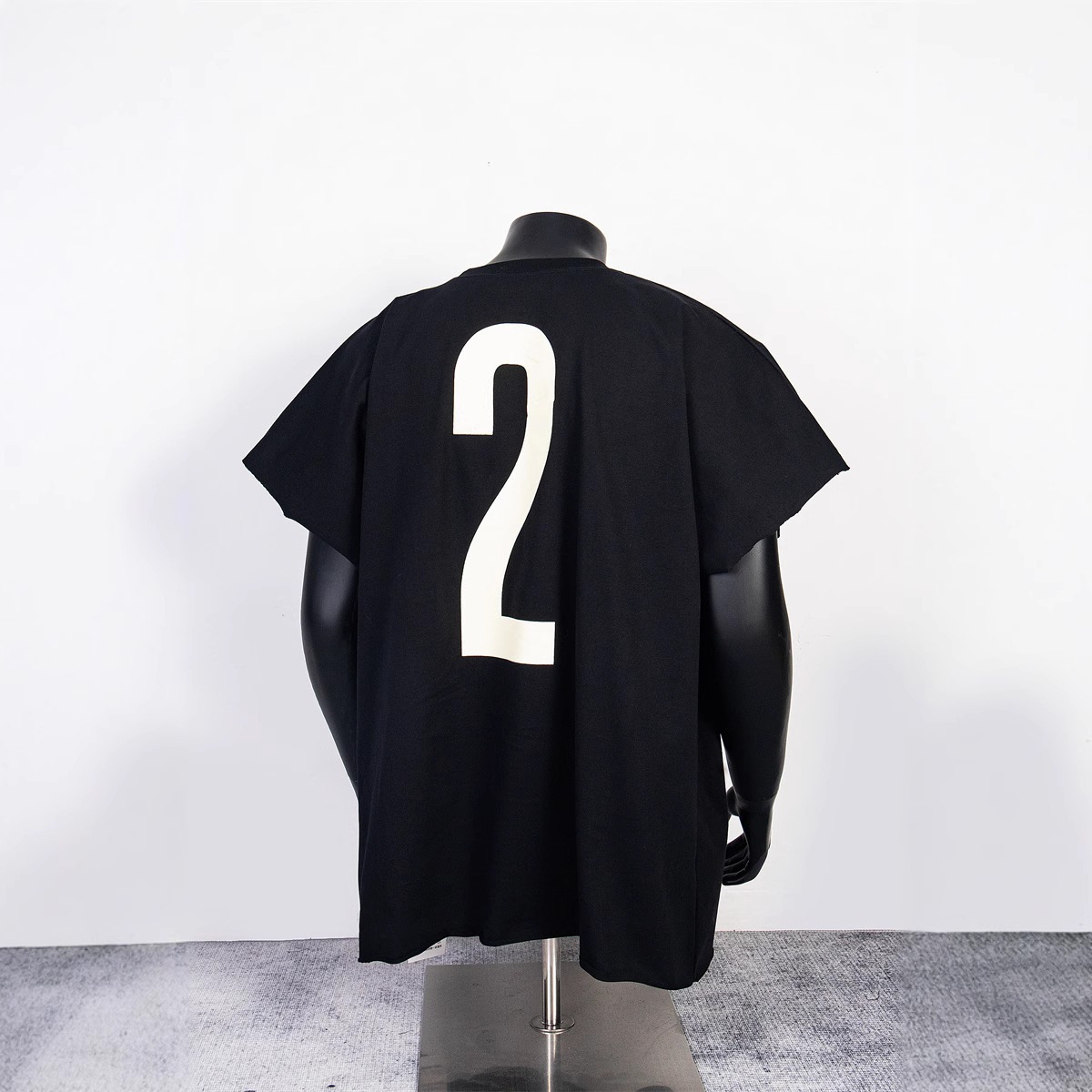 Loose-Fit Combed Cotton Short-Sleeve T-Shirt with Letter Print | Breathable