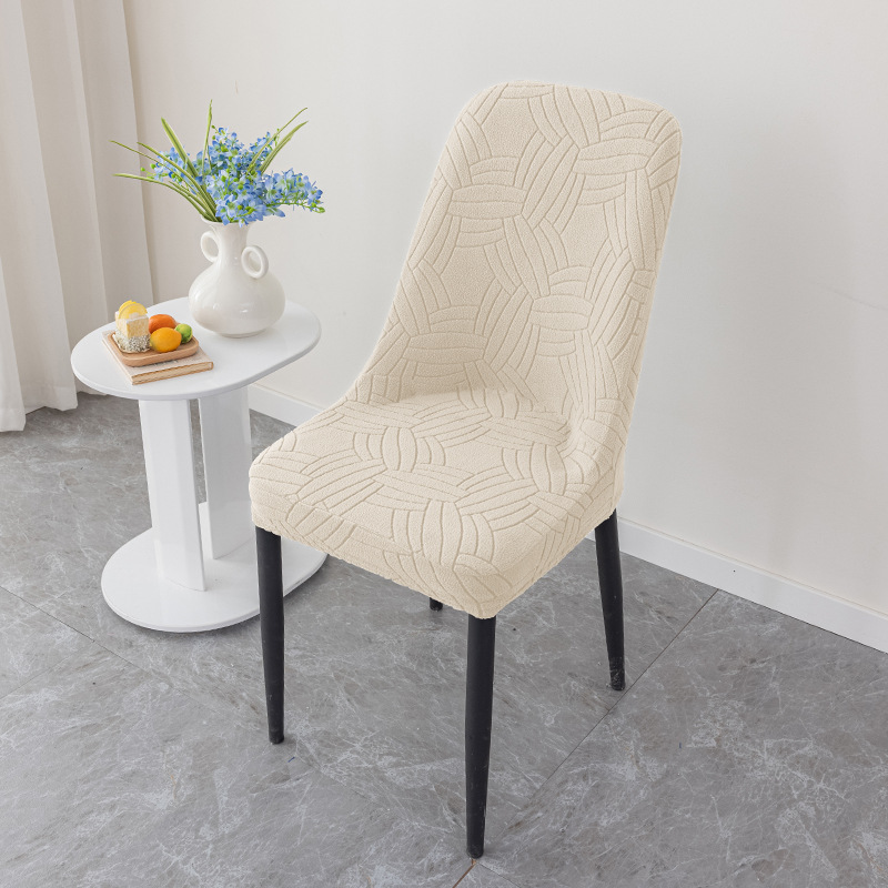 cubierta de silla jacquard gruesa cubierta de silla de lana de maíz elástica cubierta de silla de arco de restaurante cubierta de silla doméstica a prueba de polvo y desgaste