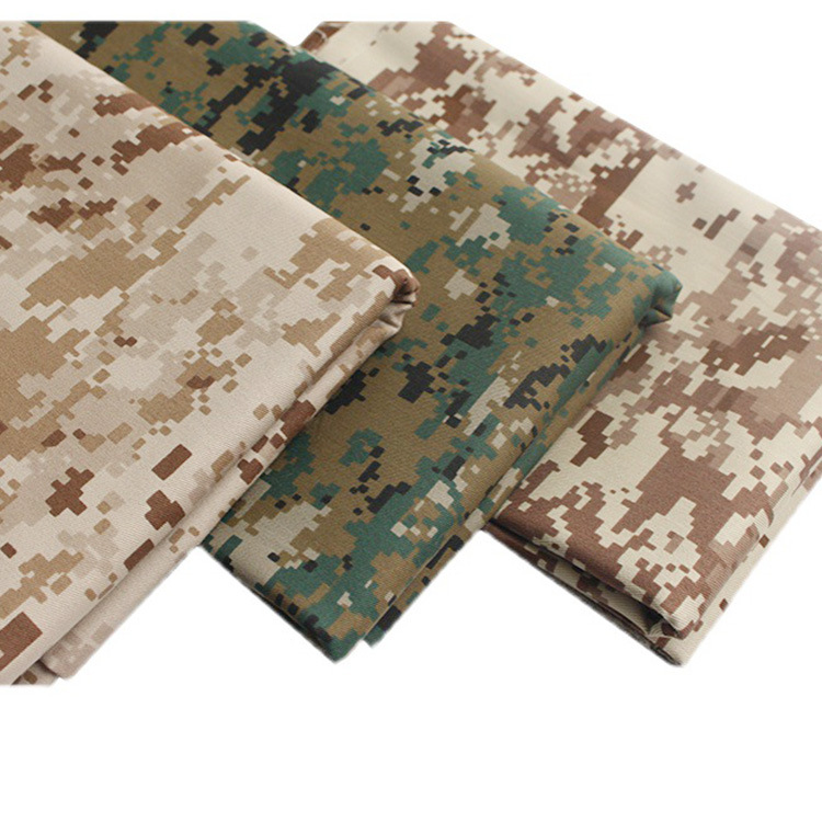 Diseño de patrón del desierto textil de camuflaje 65 poliéster 35 algodón uniforme de tela de twill