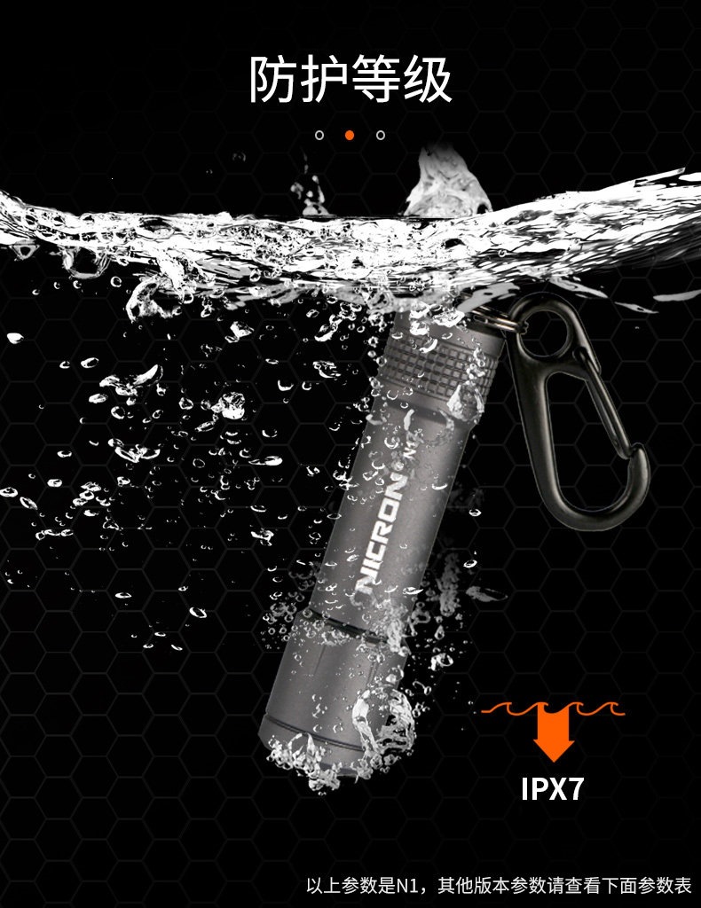 RON N1 Portable Keychain Multi-Color Flashlight Mini Waterproof High-Brightness Small Flashlight