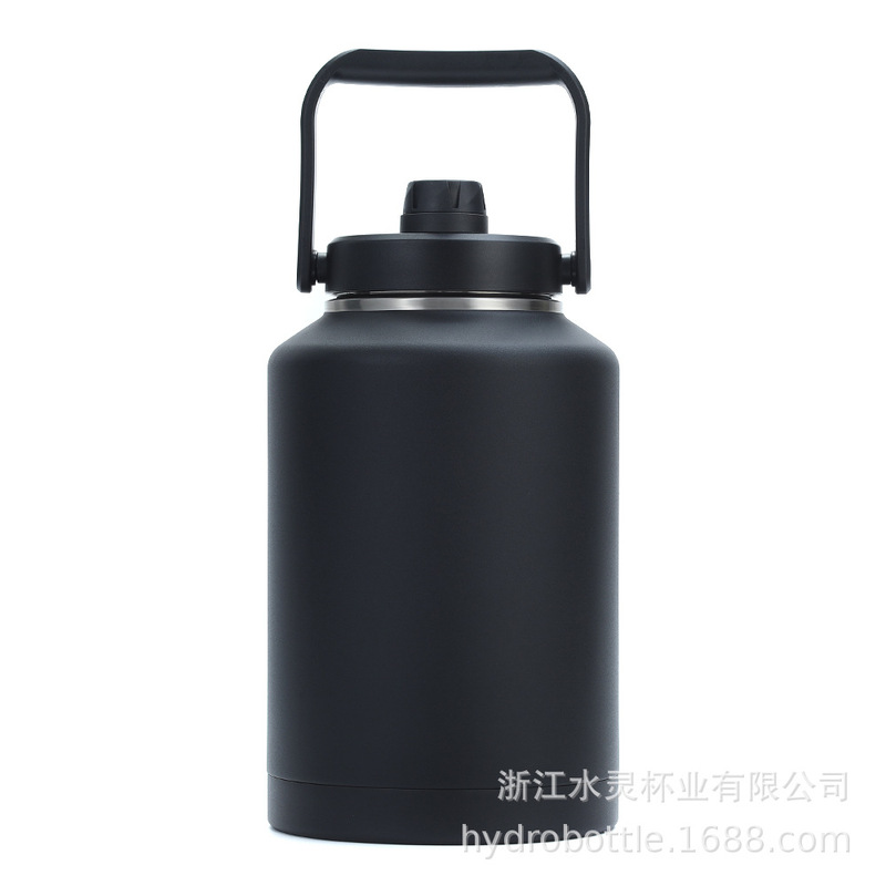 1ガロン国境を越えた屋外大容量ステンレス保温カップ二重運動64oz128オズ192oz氷桶|undefined