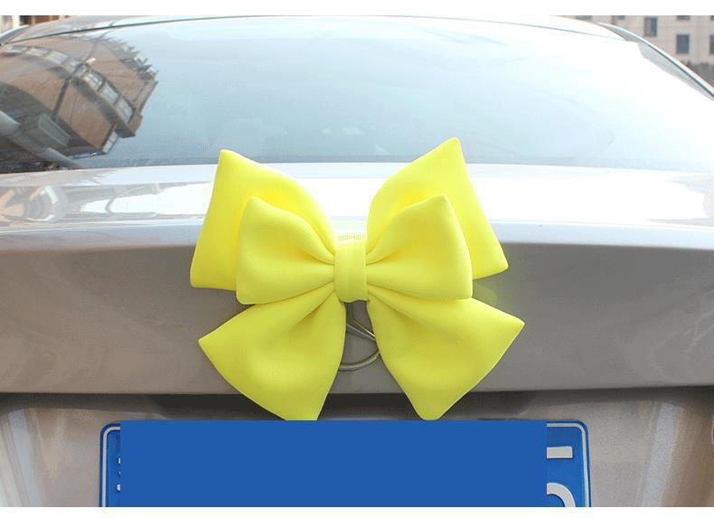 Car Tail Bow Decoration Pendant Trunk Car Sticker Accessories Car Tail Ornaments Car Motorcycle Doll
