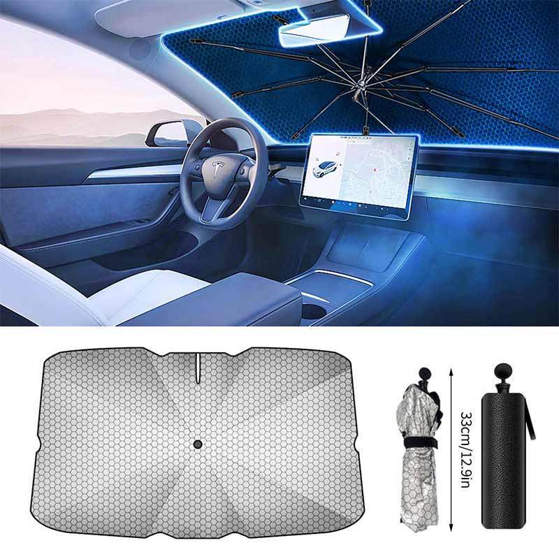 Car Sunshade Umbrella Sun Protection and Heat Insulation Artifact Folding Sunshade Cover Front Windshield Telescopic Umbrella silver Honeycomb Car Sunshade Umbrella Sun Protection and Heat Insulation Artifact Folding Sunshade Cover Front Windshield Telescopic Umbrella silver Honeycomb