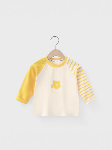 2025 Children's Long-Sleeve T-shirt 100% Cotton Boy Top Base Layer Single Piece Girl Baby A-Grade Pure Cotton Clothing Cartoon Trendy Kids