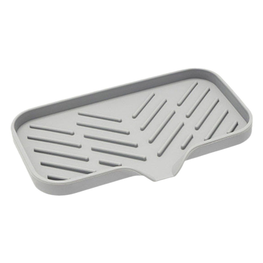 TEMU Hip Water Mat Faucet Splash-proof Water Silicone Mat Sink Water-collecting Mat Household Non-slip Countertop Pad Fat