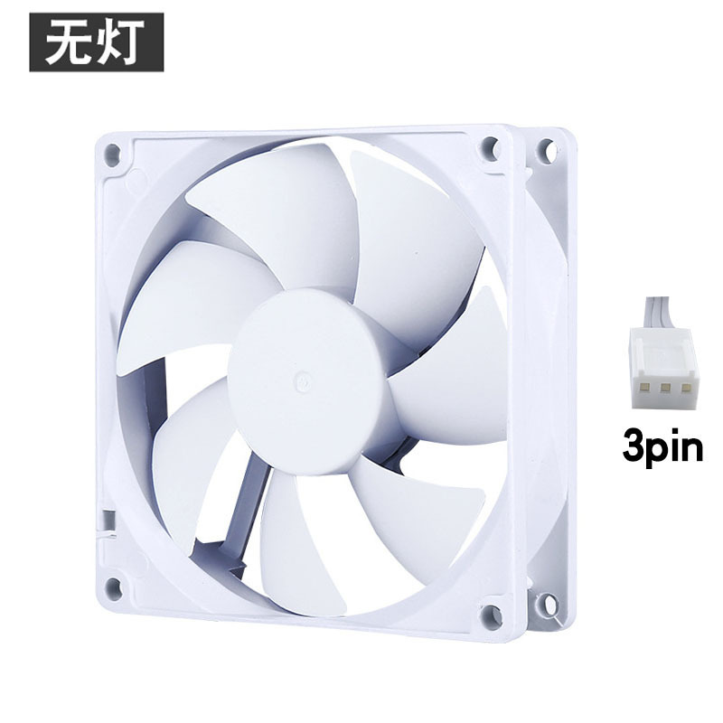 デスクトップ CPU 冷却ファン 9 センチメートルサイレント小型 4Pin ファン 3 ピンコンピュータ 4Pin 4 線式カラーライト pwm 温度制御|undefined