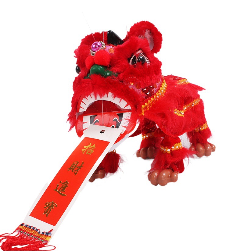 2025 New Model for Foreigners Chinese Style Lion Dance Crafts Puppet Lion Awakening Toys