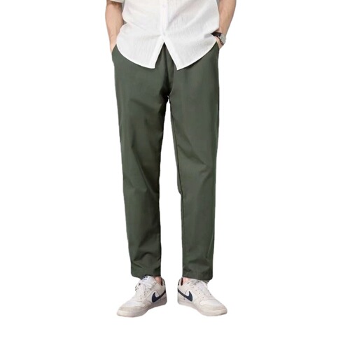 Relaxed 9-inch straight-leg khaki gray mens 9-inch pants cross-border export exclusive supply source