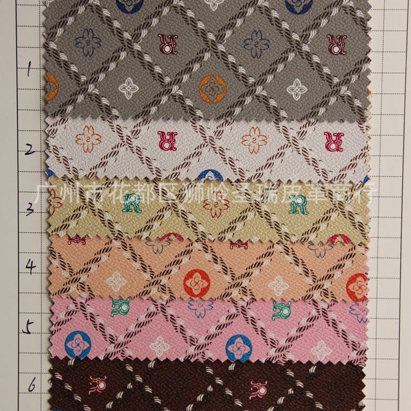 厂家直销 江苏印刷图案皮革 装饰革SR-1404大量现货