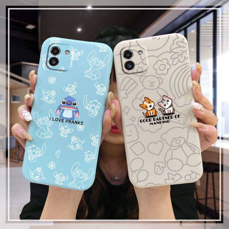 适用三星手机壳青春搞怪防尘散热男女款奢华液态硅胶情侣创意